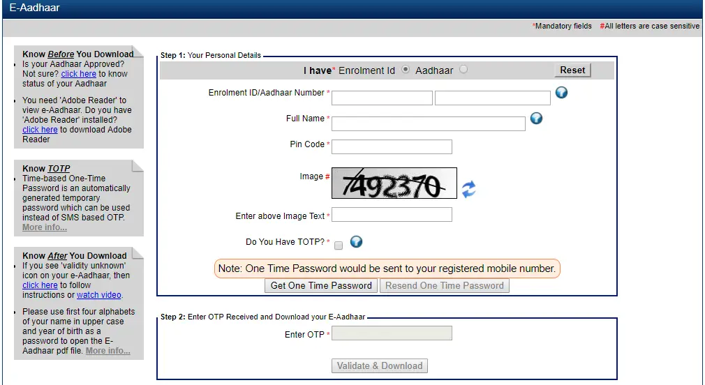 Lost Aadhaar Card  How to get duplicate Aadhaar Card online - 39