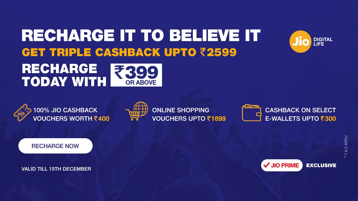 Jio Triple Cashback