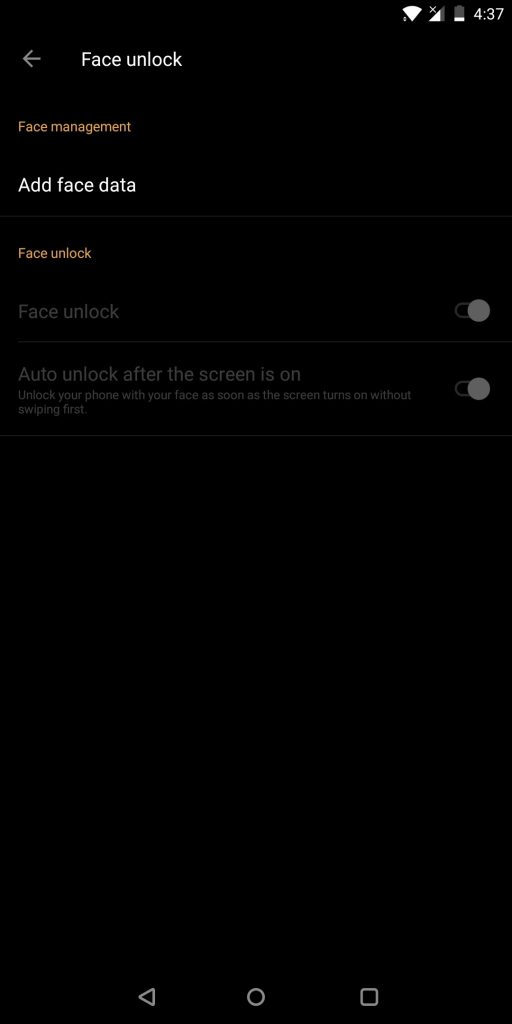 OnePlus 5T face unlock