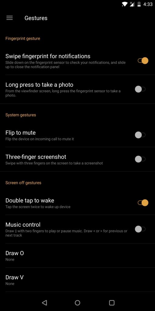 OnePlus 5T gestures