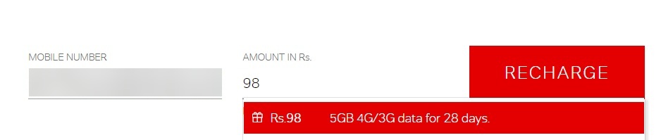 Airtel 5GB Rs 98
