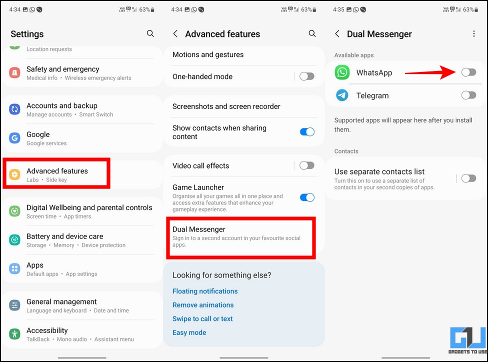 Use Two WhatsApp Accounts on Android and iPhone