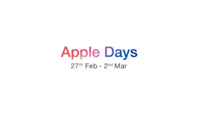 Flipkart Apple Days sale