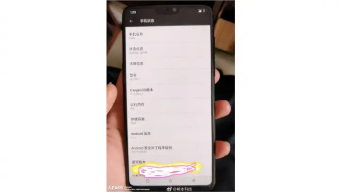 OnePlus 6 leaks OnePlus 6 leaks