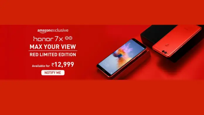Honor 7X Red Limited Edition Honor 7X Red Limited Edition