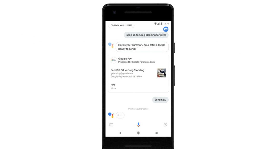 Google Assistant Google Pay