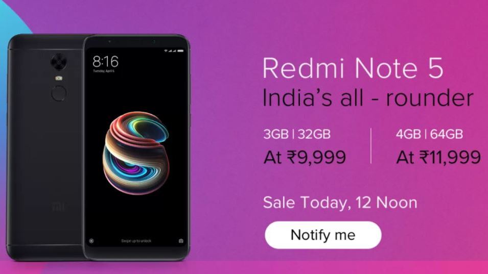 Redmi Note 5 Pro surprise flash sale