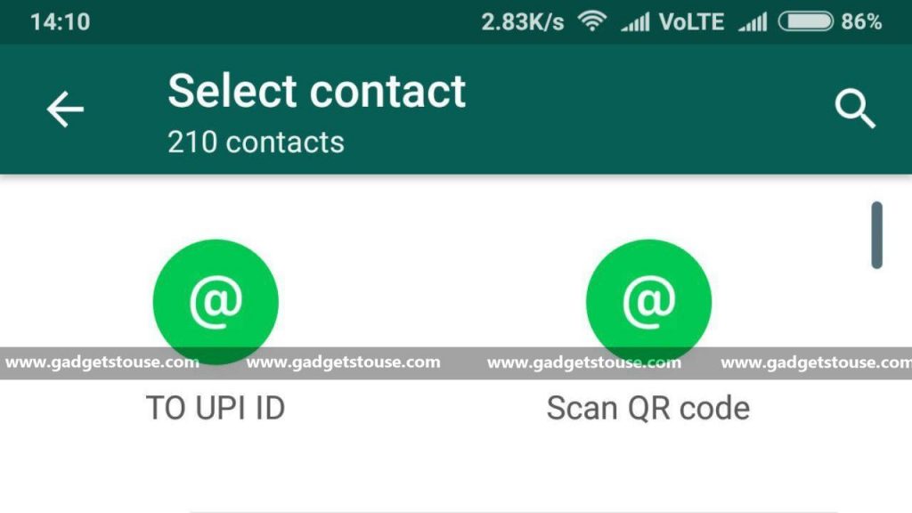WhatsApp QR Code payments