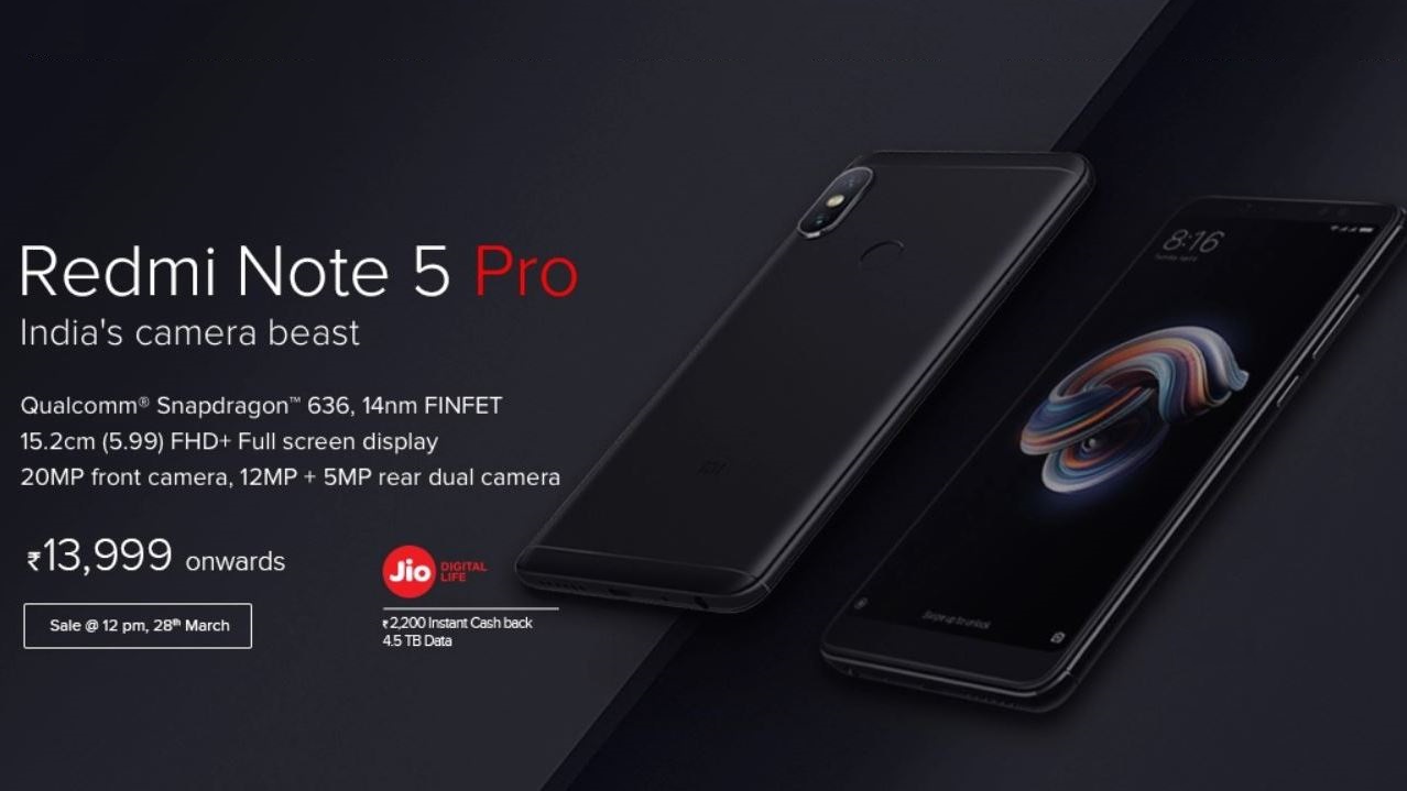Xiaomi Redmi Note 5 Pro flash sale