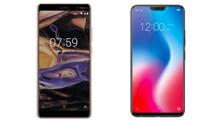 Nokia 7 plus vs vivo v9