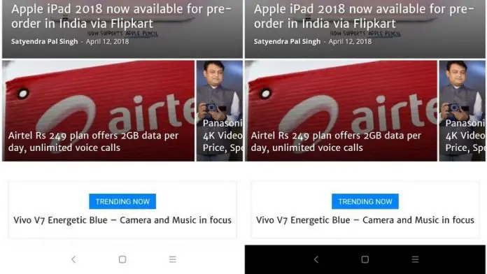 White vs Black navigation bar White vs Black navigation bar