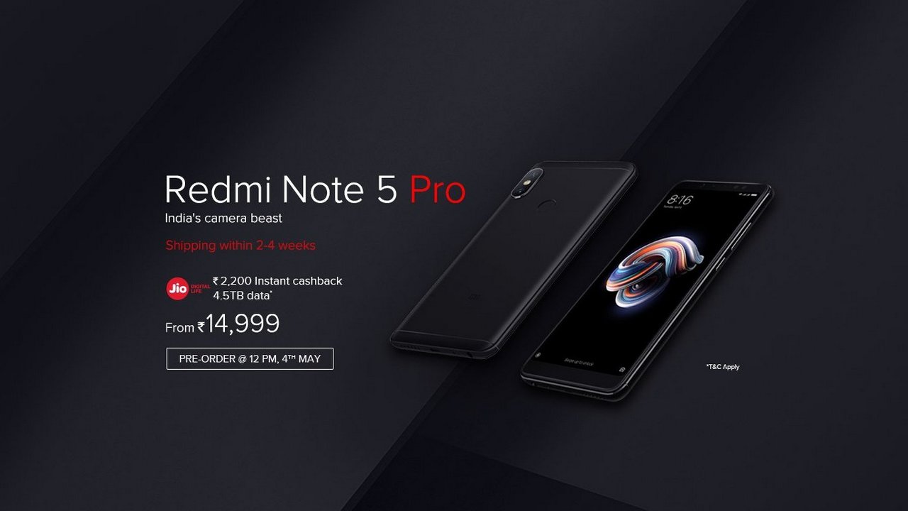 Xiaomi Redmi Note 5 Pro Price change