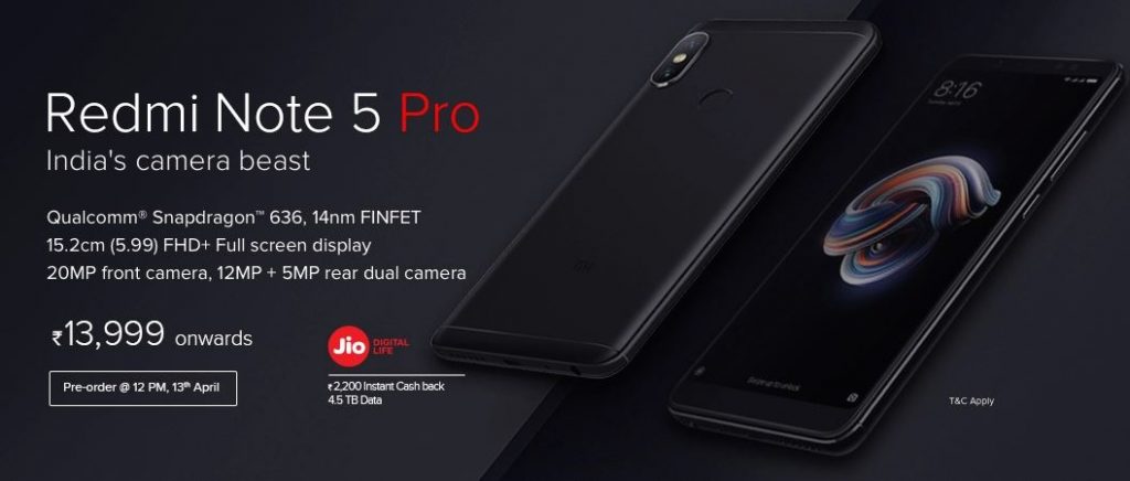 Xiaomi Redmi Note 5 Pro pre-order