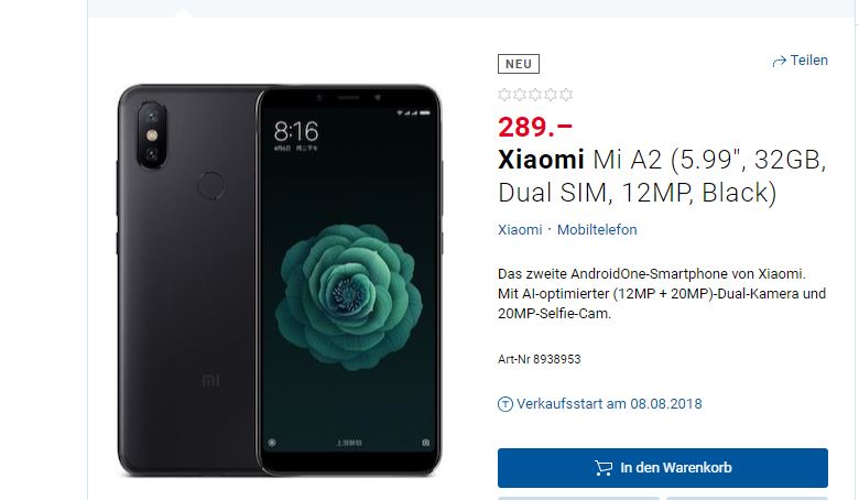 Xiaomi Mi A2 gets listed on Swiss website  pricing and specs revealed - 60