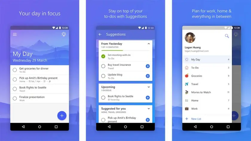 microsoft to do reminder app android