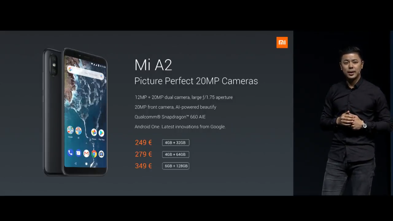 Xiaomi Mi A2 and Mi A2 lite price in India and cost