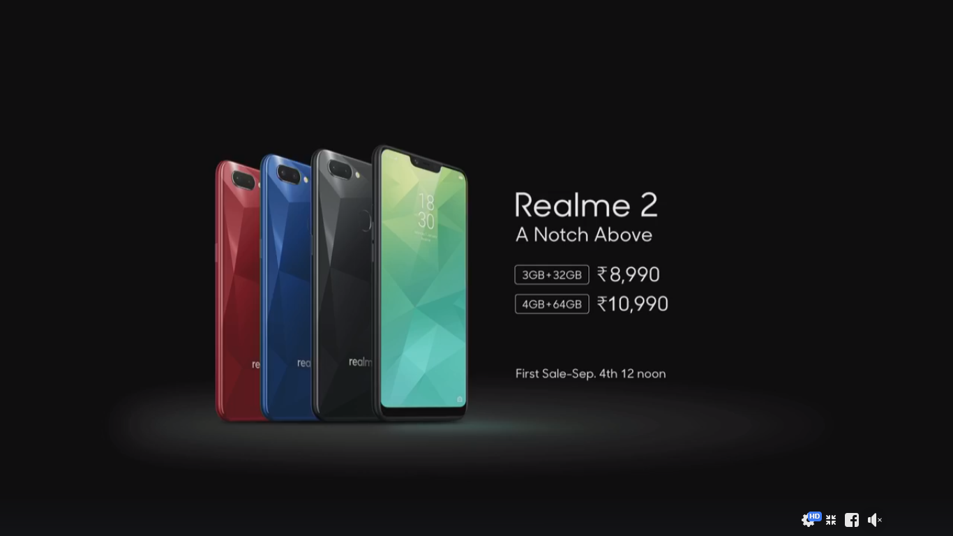 Realme 2 Launched in India Starting At Rs  8 990  Price  Specifications - 92