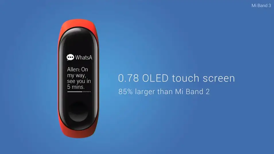 Xiaomi Mi Band 3 launched in India for Rs  1 999  Features  Specifications - 23