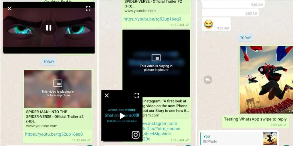 WhatsApp for Android gets Picture in Picture mode for YouTube  Instagram  Facebook videos - 62