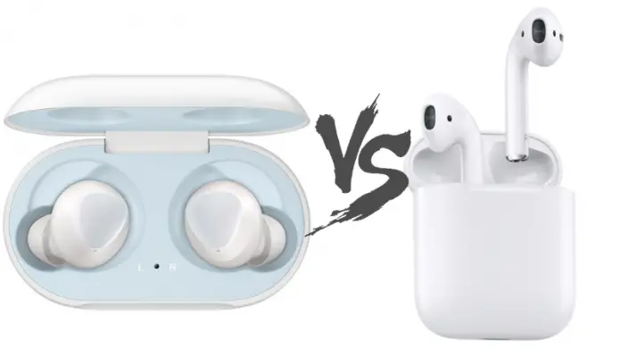 Resultado de imagen para Apple AirPods vs. Samsung Galaxy Buds