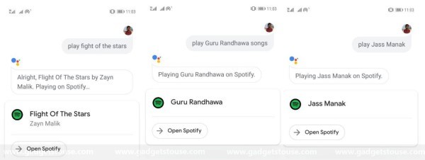 Spotify mit Google Assistant in Indien verknüpfen