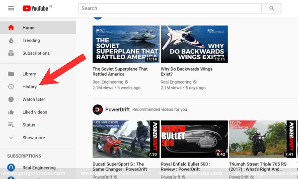How to delete your YouTube watch history