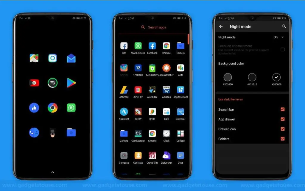 Top 3 Android Launchers with Dark Mode