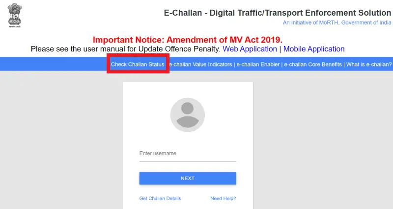 Verkehrsregel verletzt?  So prüfen und bezahlen Sie Ihren E-Challan online