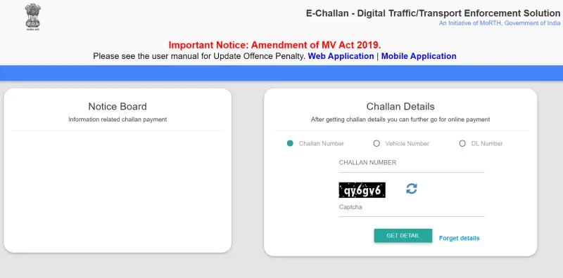 E-Challan online bezahlen