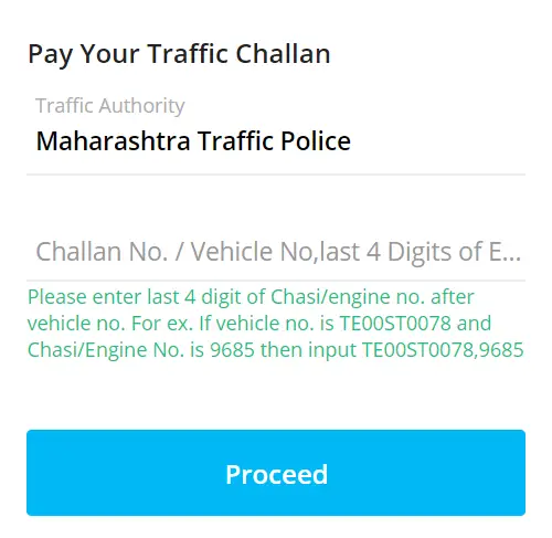 E-Challan online bezahlen