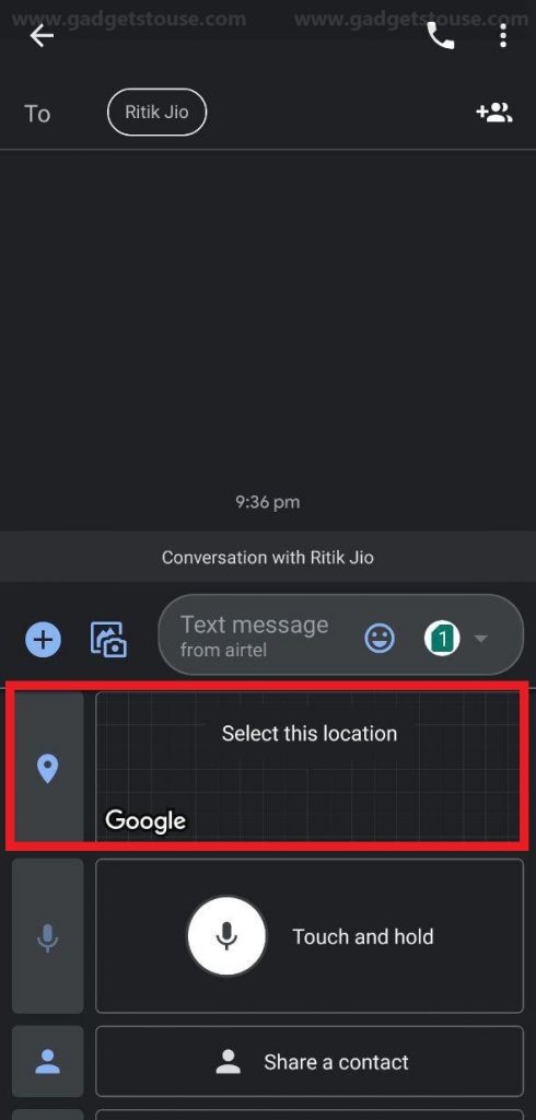 How to share location via SMS on Android smartphones