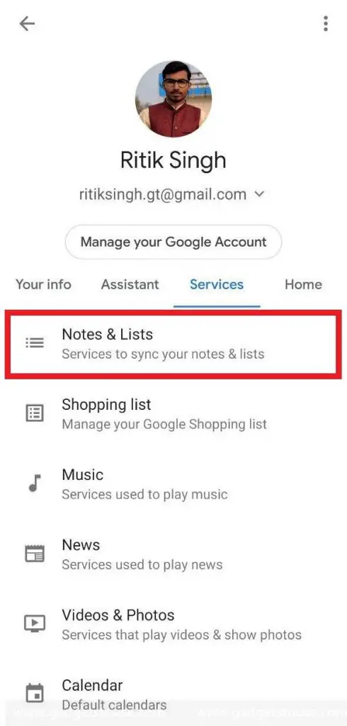Use Google Keep Notes with Google Assistant