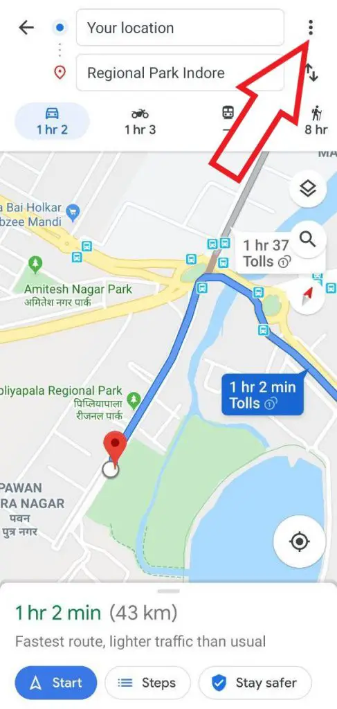 Add multiple stops in Google Maps