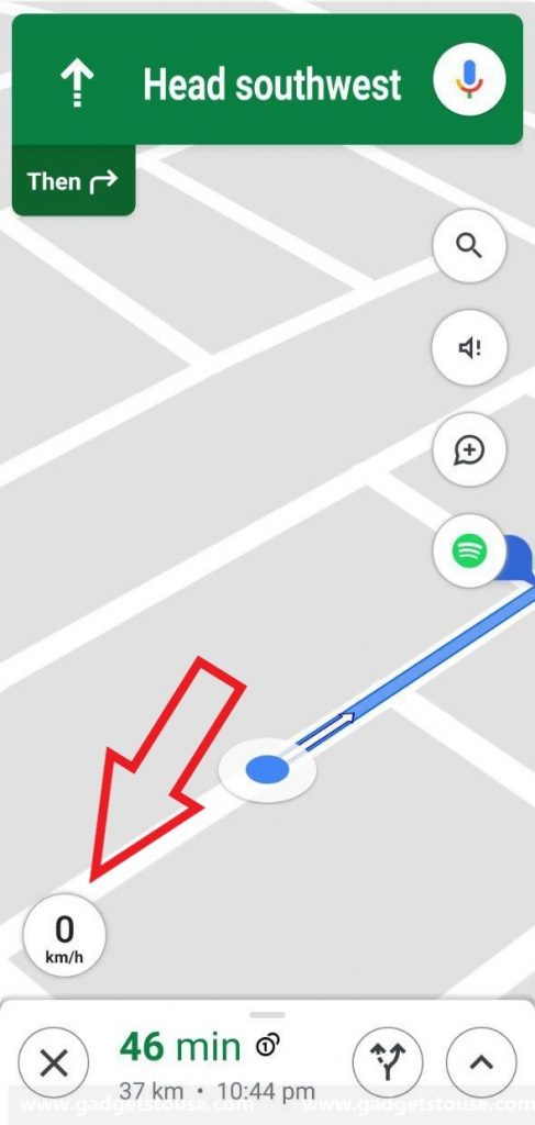 So schalten Sie den Tachometer in Google Maps auf Android ein