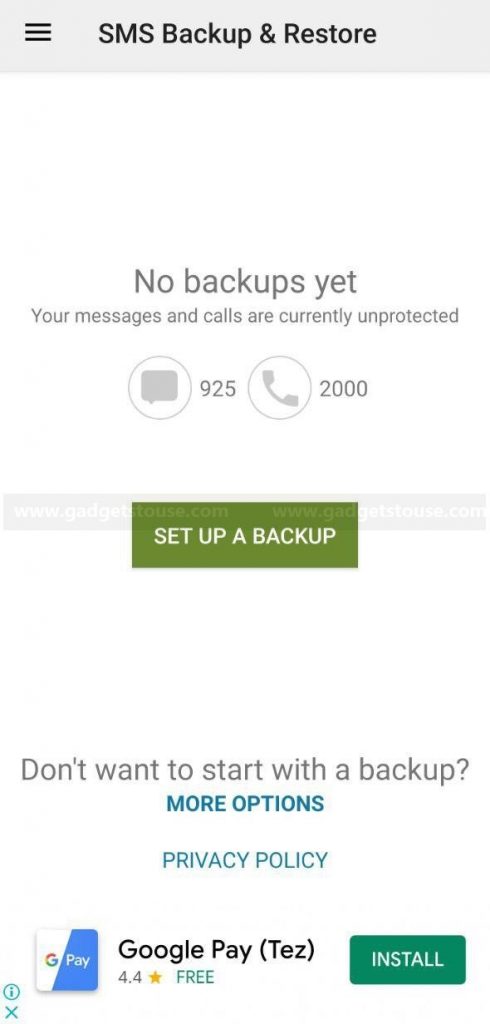 SMS Backup & Restore Android
