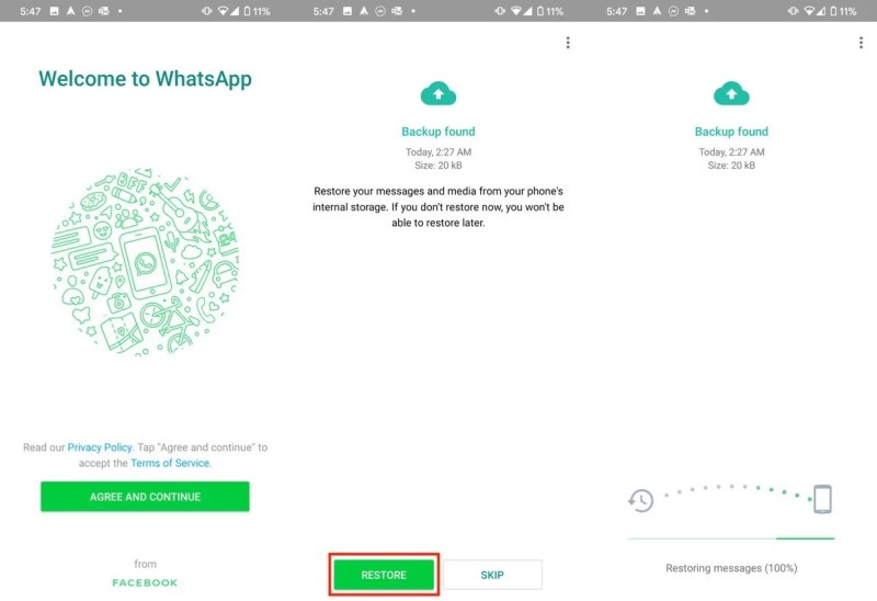 Gelöschte WhatsApp-Nachrichten auf Android wiederherstellen