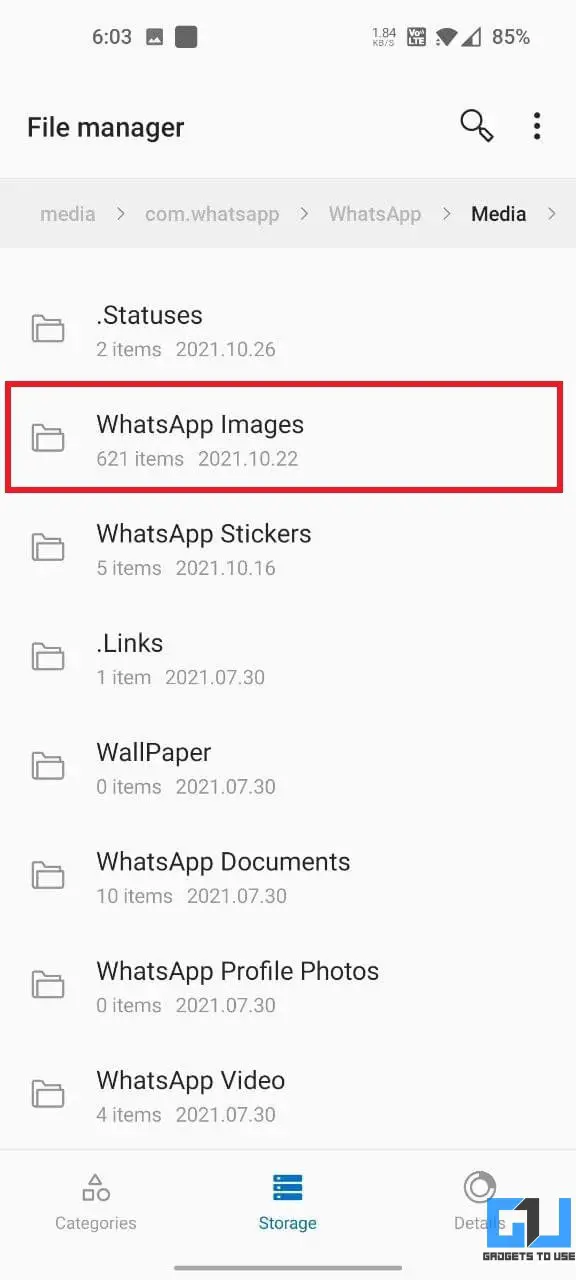 WhatsApp Photos Not Appearing in Gallery for Particular Contact