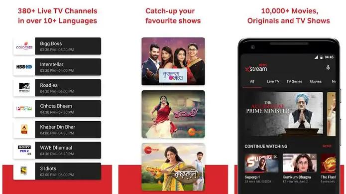 Airtel Xstream- Best Apps to Watch Live TV on Android