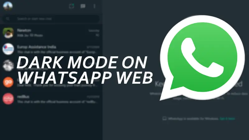 Enable Dark Mode on WhatsApp Web