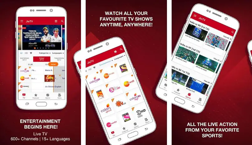 jio tv app to watch serial