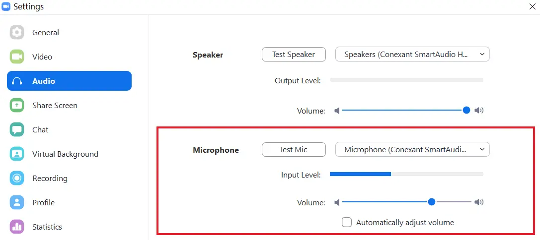 mac microphone not working with zoom