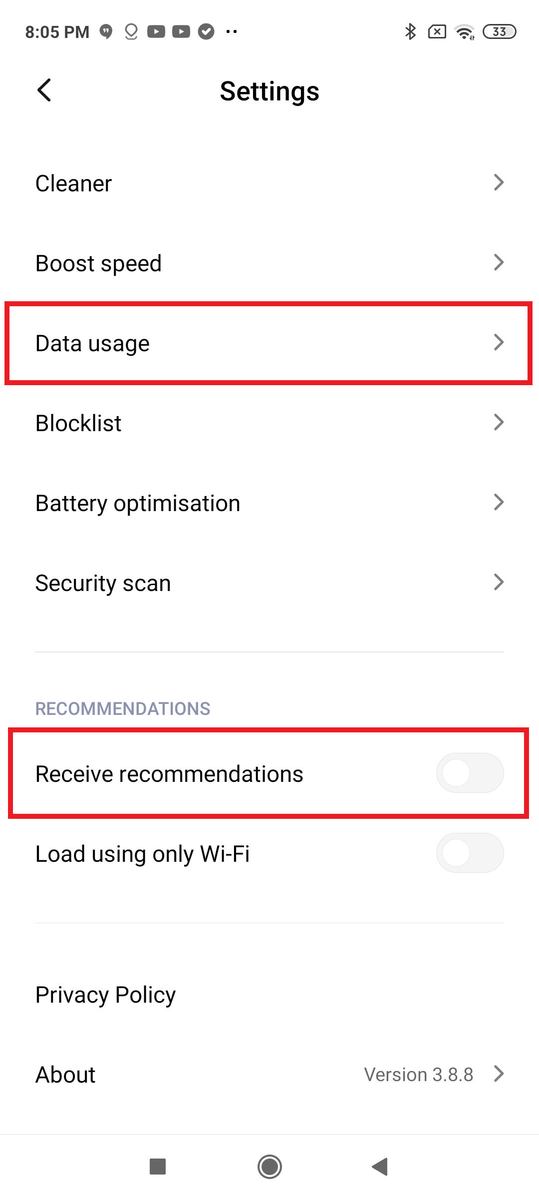 Stop Data Collection on Xiaomi phones: Mi Security