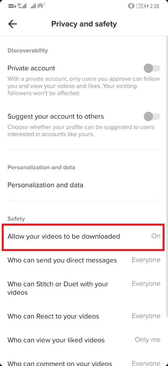 Stop Others From Downloading Your TikTok Video
