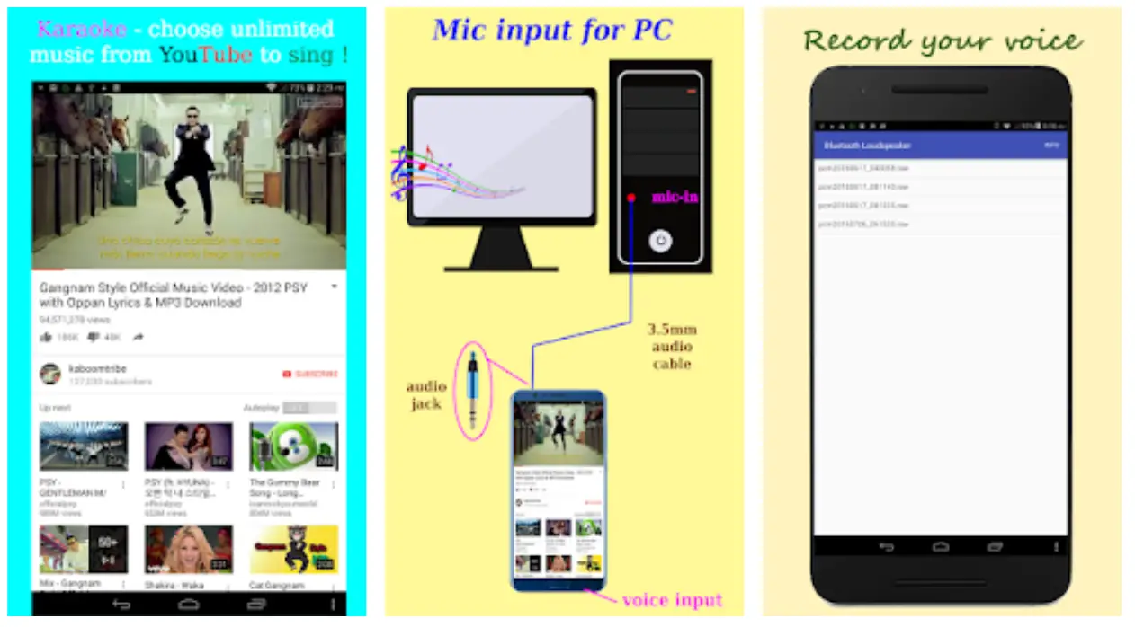 mic to bluetooth speaker