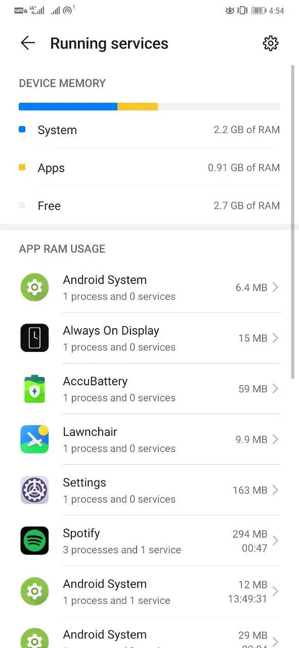 Check Android Phone RAM Type, Operating Frequency