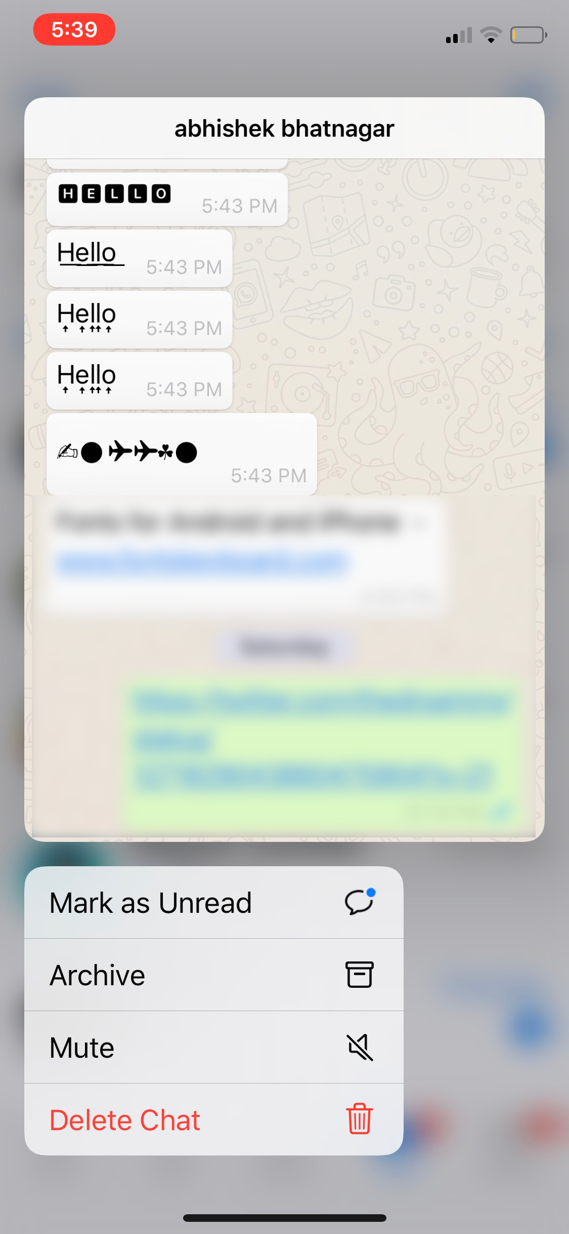Read Whatsapp Messages on iPhone without Blue Ticks