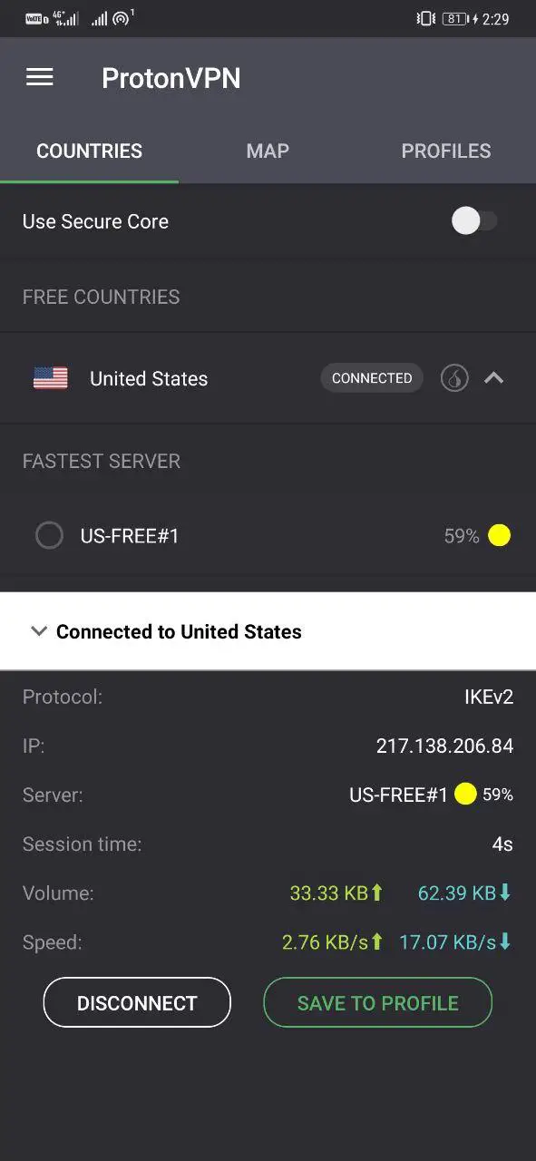 Non-Chinese VPN- ProtonVPN