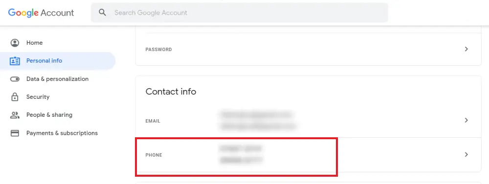 microsoft account change phone number for family member