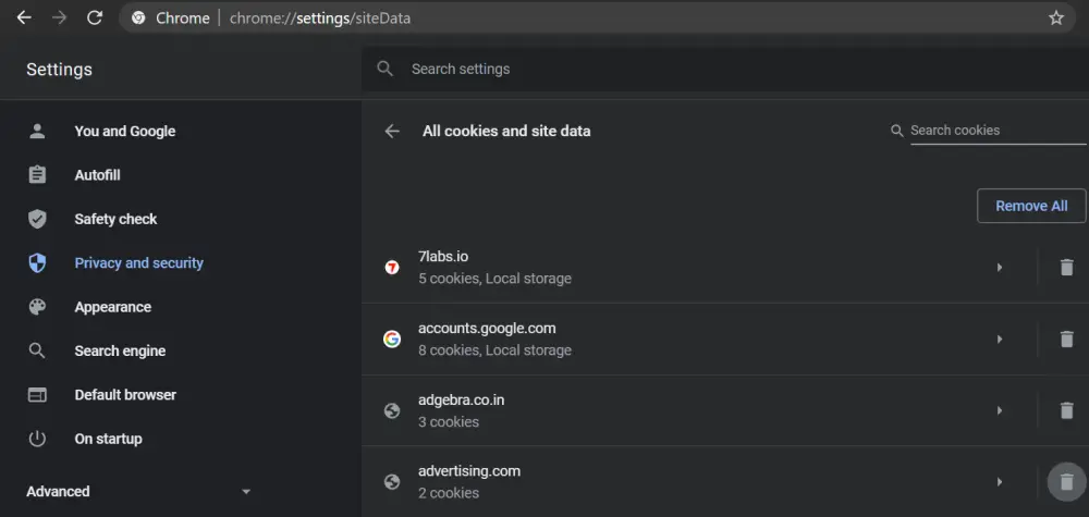 how to clear cookies and cache on a pc