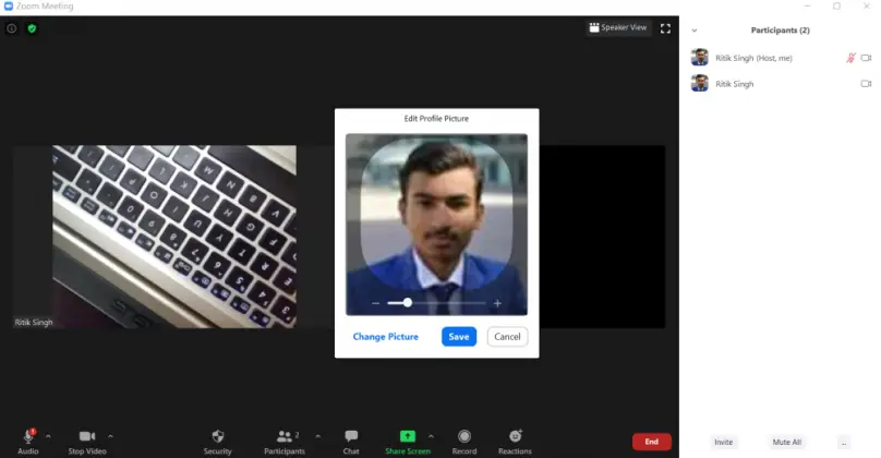 Zoom Meeting Profile Picture